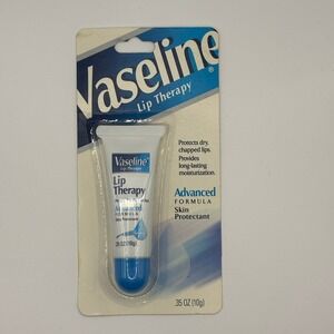 Vintage New Vaseline Lip Therapy Advanced Formula Skin Protectant Tube .35 oz